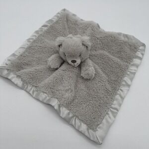 Beilimu Gray Bear Baby Lovey Security Blanket